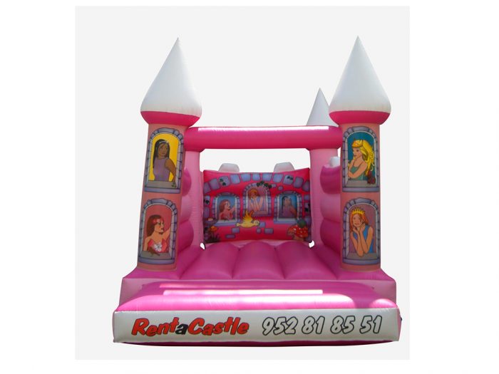 Inflatable pink castle 4.70x3.30x3.50