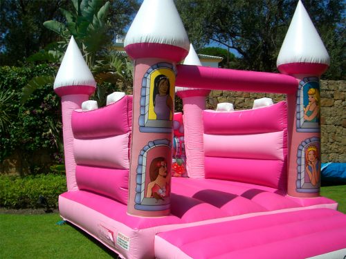 Inflatable pink castle 4.70x3.30x3.50