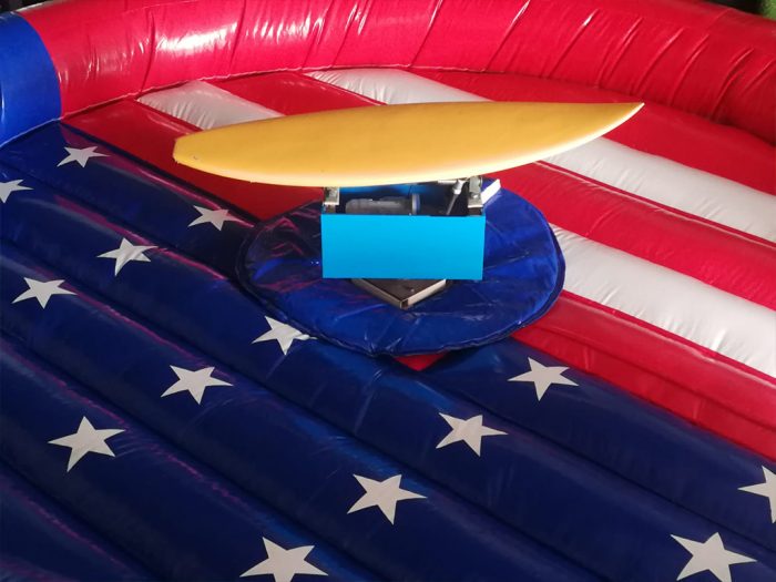 Inflatable American Surfboard Blue & Red (Check price)