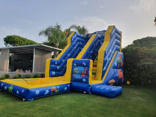 New 2021! Large slide with bubble pool
