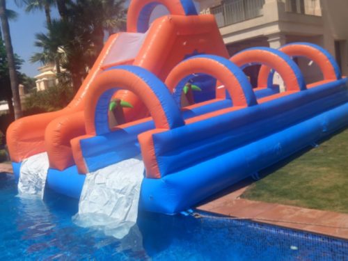 NEW AQUATIC COMBO (SLIDE AND SLIDE) 9M X 5M